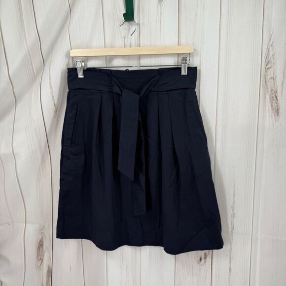 H&M Women’s 8 Navy Blue 100% Lyocell Skirt - Picture 1 of 5